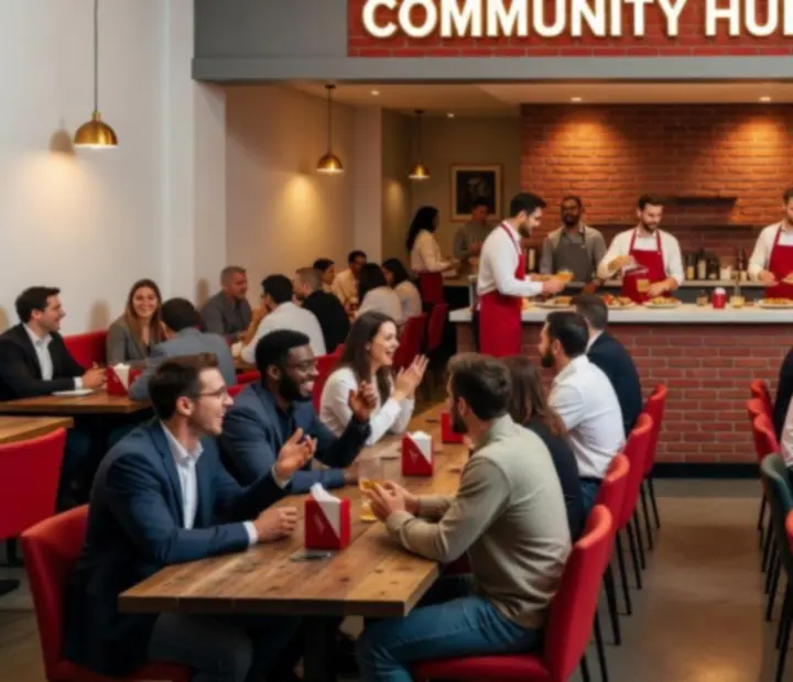 Guests enjoying food, drinks, and conversation at Keletora bistro events